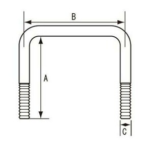 TIGHTJAPAN( tight Japan )75×45 angle pipe for long bolt steel 150×63×10mm(0908-00)* trailer parts *ko. character *U bolt 