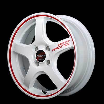 RMP RACING/R50 フィット GR系CROSSTAR アルミホイール 4本セット 【16×6.0J 4-100 INSET43 ホワイト/リムレッドライン】 RMP RACING/R50 フィット GR系CROSSTAR アルミホイール 4本セット 【16×6.0J 4-100 INSET43 ホワイト/リムレッドライン】