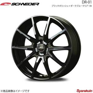 SCHNEIDER/DR-01 ウィンダム 30系 アルミホイール 1本 【16×6.5J 5-114.3 INSET48 ブラックポリッシュ＋ダークブルークリア】