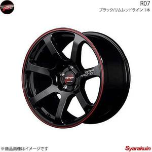 RMP RACING/R07 iQ 10系 アルミホイール 1本 【16×6.0J 4-100 INSET43 ブラック/リムレッドライン】