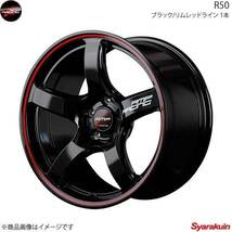 RMP RACING/R50 ロードスターRF ND系 アルミホイール 1本 【16×6.0J 4-100 INSET43 ブラック/リムレッドライン】_画像1