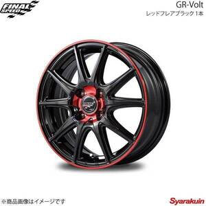 FINALSPEED/GR-Volt スイフト ZC/ZD 13/43/53/83 アルミホイール 1本 【16×6.0J 4-100 INSET43 レッドフレアブラック】