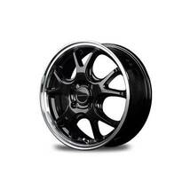 VERTEC ONE/EXE5 アルファード/ヴェルファイア 30系 後期 2.5L/HV アルミホイール1本【18×8.0J 5-114.3 INSET42 グロッシーBK/リムPO】_画像2