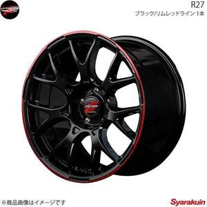 RMP RACING/R27 フレアクロスオーバー 31系 アルミホイール 1本 【15×5.0J 4-100 INSET45 ブラック/リムレッドライン】