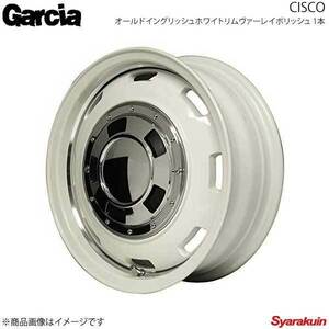 Garcia/CISCO スペーシア/カスタム/ギア MK32/42 アルミホイール1本【14×4.5J 4-100 INSET45 オールドイングリッシュホワイトリムV-PO】