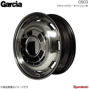 Garcia/CISCO AZワゴン/AZワゴンカスタムスタイル MJ23S アルミホイール 1本 【15×4.5J 4-100 INSET45 メタリックグレーポリッシュ】