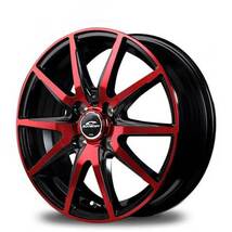 SCHNEIDER/DR-02 ジュークNISMO 15系 アルミホイール 1本 【17×7.0J 5-114.3 INSET50 ブラックポリッシュ＋レッドクリア】_画像2