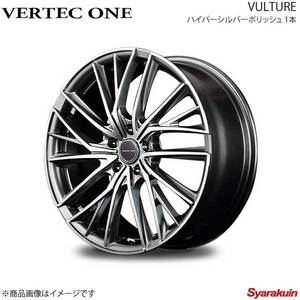 VERTEC ONE/VULTURE ミラ アヴィ L250/L260(TB車) アルミホイール 4本セット 【15×4.5J 4-100 INSET45 ハイパーシルバーポリッシュ】