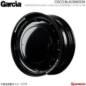 Garcia/CISCO BLACKMOON スペーシア/カスタム/ギア MK53S ホイール4本セット【14×4.5J 4-100 INSET45 S.BK＋リムV-PO＋S.プレーンPKG】