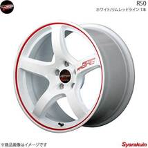 RMP RACING/R50 ロードスター NB系 アルミホイール 4本セット 【16×6.0J 4-100 INSET43 ホワイト/リムレッドライン】_画像1