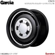 Garcia/CISCO FJクルーザー 15系 アルミホイール 4本セット【17×8J 6-139.7 INSET20 セミグロスブラックリムヴァーレイポリッシュ】_画像1