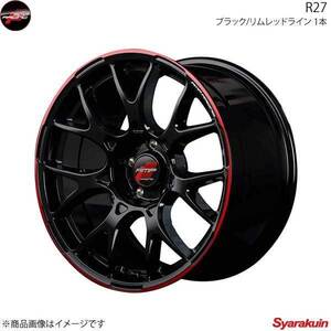 RMP RACING/R27 ルークス/ルークスハイウェイスター ML21S アルミホイール 4本セット【15×5J 4-100 INSET45 ブラック/リムレッドライン】