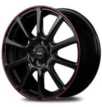 Rapid Performance/ZX10 アクセラ/アクセラスポーツ BK系 純正18inch アルミホイール 1本【16×6.5J 5-114.3 INSET53 ブラック+リムRED】_画像2