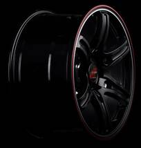 RMP RACING/R60 XV/XV ハイブリッド GT系 ホイール 1本【17×7.0J 5-100 INSET48 クリスタルブラック/デュアルポリッシュ/レッド＆クリア】_画像4