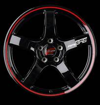 RMP RACING/R50 ギャランフォルティス(スポーツバック含む) CX4A/CY4A アルミホイール 1本【17×7.0J 5-114.3 INSET48 ホワイト/リムRED】_画像4