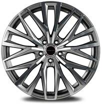 VERTEC ONE/ALBATROSS GS 10系 純正17/18/19インチ アルミホイール 1本 【18×8.0J 5-114.3 INSET42 ハイパーシルバーポリッシュ】_画像2