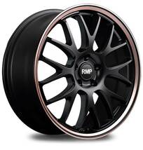 RMP/820F アウトランダーPHEV GG系 アルミホイール 1本 【18×8.0J 5-114.3 INSET42 S.BK/デュアルポリッシュ/ピンクゴールドクリア】_画像3