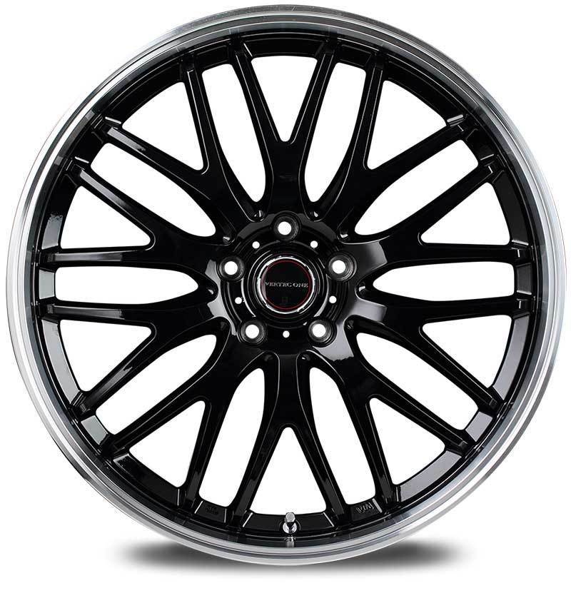 VERTEC ONE/EXE10 MRワゴン/MRワゴンWit 22系 アルミホイール 1本 【14×4.5J 4-100 INSET45 グロッシーブラック/リムポリッシュ】 VERTEC ONE/EXE10 MRワゴン/MRワゴンWit 22系 アルミホイール 1本 【14×4.5J 4-100 INSET45 グロッシーブラック/リムポリッシュ】