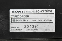 SONY ソニー カセットデッキ TC-K777ESⅡ【ジャンク品】_画像7