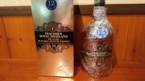 古酒 ティーチャーズ 12年 ロイヤルハイランド 特級 従価表記 正規品 箱付 スコッチウイスキー 30年以上前のオールドボトル