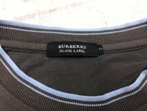 【送料無料】バーバリーブラックレーベル BURBERRY BLACK LABEL 半袖Tシャツ メンズ コットン混合 三陽商会記載あり 2 グレー_画像2