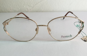 ◆A25◆G systech collection メガネ 眼鏡フレーム メタルフレーム フルリム参考価格8,000円(税抜)未使用 長期自宅保管品デッドストック
