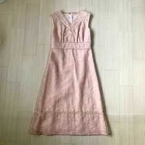 【新品】シビラ　ワンピース　ドレス　フォーマル　結婚式　総刺繍　薄ピンク