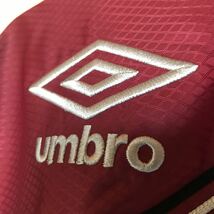 (未使用)アンブロ希少☆ロゴ刺繍ナイロンジャケット☆M☆ワイン色系☆UMBRO/トラックジャケット ウィンドブレーカー ジャンバー_画像4