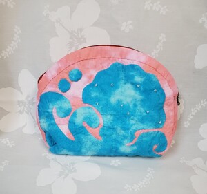 ハワイアンキルト★シェルポーチ ハンドメイド