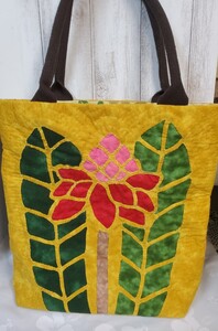 ハワイアンキルト★トートバッグ ハンドメイド
