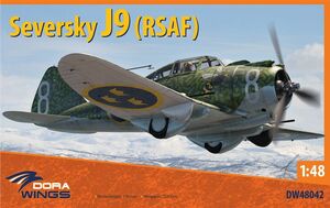 ◯DORAWINGSドラウイングス／セヴァスキー J9 戦闘機 「スウェーデン空軍」(1/48)
