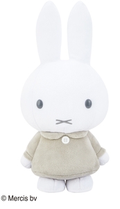 【ミッフィー グレー】miffy SLサイズ ぬいぐるみ 2021 モノトーン 単品 タグ付き新品 NW