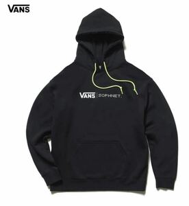 【美品】【レターパックプラス対応】 SOPHNET × VANS ソフネット ヴァンズ PULLOVER HOODIE フーディー パーカー BLACK ブラック 即決あり