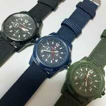 新品　未使用　army　戦争　腕時計　緑　黒　青　三色セット　6_画像8