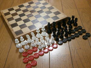 チェス　セット　木製　チェス盤　チェスボード　折りたたみ　折畳み　駒　チェスセット