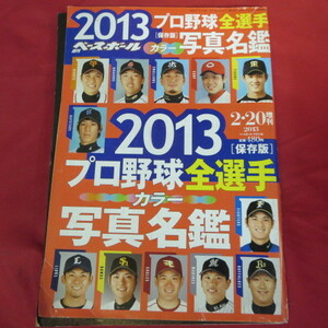 sb週刊ベースボール2013.2.20増刊　8号　難あり■2013年プロ野球全選手カラー写真名鑑