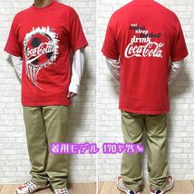 Coca-Cola コカコーラ サッカーボール 発泡プリント Tシャツ_画像4