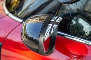 BMW Mini Cooper side mirror for rain guard black Union Jack 