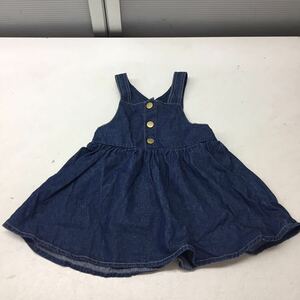  free shipping *Disney Disney futafuta* Denim overall Denim One-piece Denim jumper skirt * girl baby 95 #40425sNj113