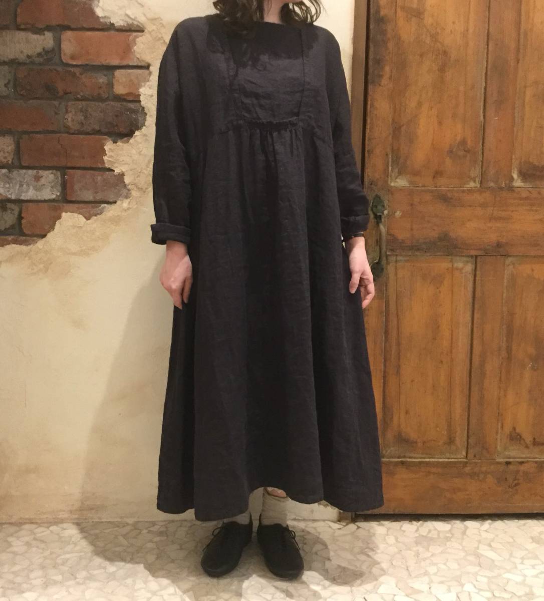 タグ付き新品】nest Robe 2wayシンプル リネン ワンピース - www