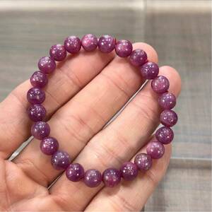  high quality ruby bracele heating processing less 7.5mm 3