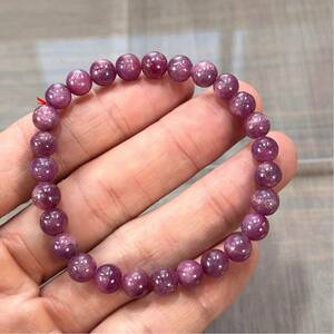  high quality ruby bracele heating processing less 7mm 1