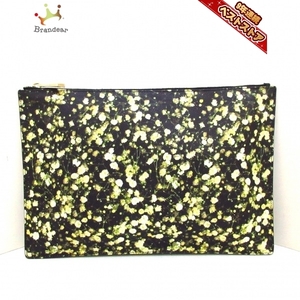 Givenchy GIVENCHY Clutch Bag-Leather Black x Ivory x Multi Floral Bag, muerte, Givenchy, para mujeres