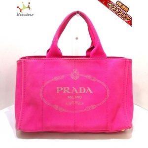 Prada PRADA Tote Bag BN1877 CANAPA Canvas Pink x Ivory Ladies Bag, Bag, bag, Prada in general, tote bag