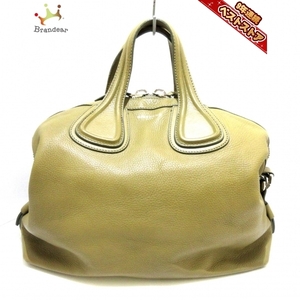 GIVENCHY Handbag Nightingale Leather Khaki Ladies Bag, death, Givenchy, for women