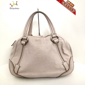 Celine CELINE Handbag-Leather Light Pink Embossed Bag, Celine, Bag, bag, Handbag