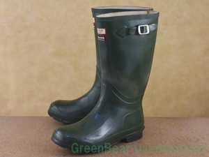 R374* Vintage [L.L. bean ] rain -tsu is good taste green lady's W8 24cm