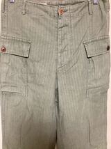 【TALSA】日本製 ミリタリー カーゴパンツ Mサイズ made in japan タルサ ナイチチ cotton M-65 ヘリンボーン CARGO PANTS 綿_画像2