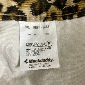 【MACKDADDY】日本製 ハーフパンツ ヒョウ柄 size32 マックダディ made in japan 裏原 ストリート 90's 00'sの画像6