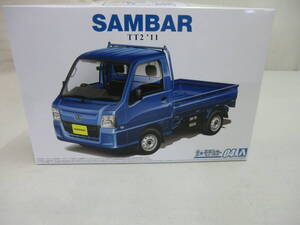 1:24 Subaru TT2 Sambar Rack Wr Blue Limited '11 The Model Car 04 Aoshima 2022/3